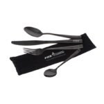 Couverts Fox Cookware Black Stainless Cutlery Set