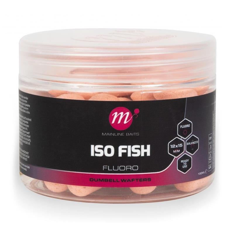iso-fish-pink-z-8064-806407 Dumbell Mainline Fluoro Dumbell Wafters – Image 1