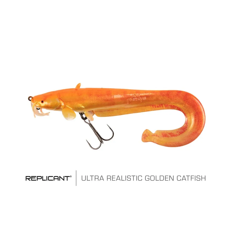 gummifische-fox-rage-ultra-realistic-replicant-catfish-golden-wels Leurre Souple Fox Rage Ultra Realistic Replicant Catfish Golden Wels – Image 1